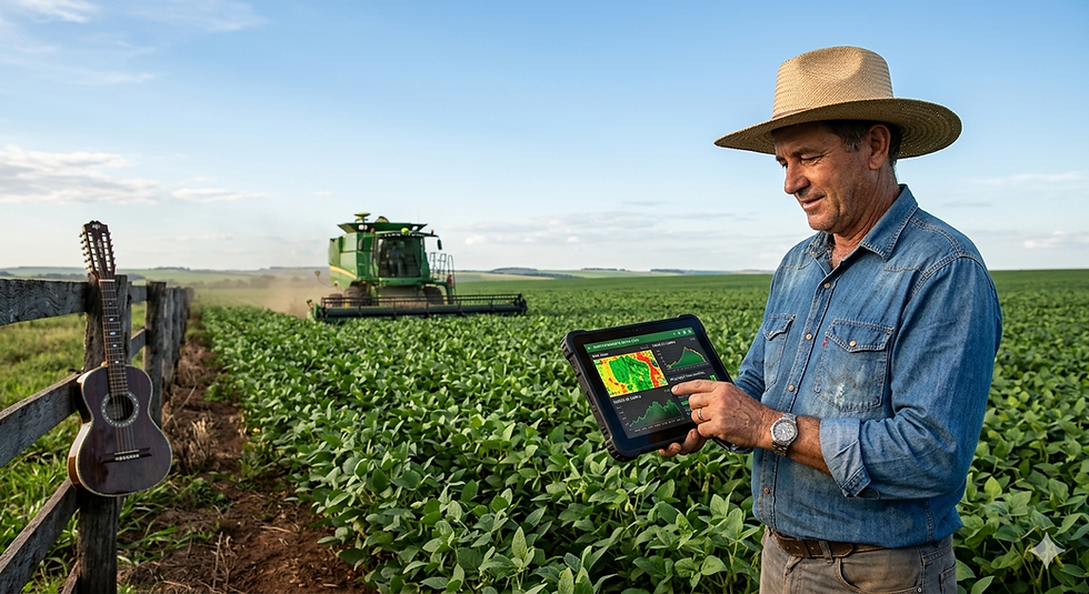 🌾 O Campo Digital: A Conectividade que Brota no Chão Preto