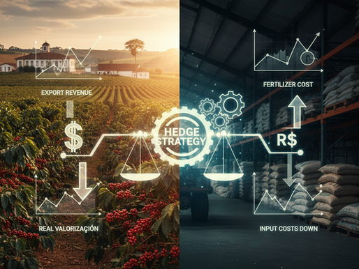 ☕ Estratégia de Hedge e Risco Cambial: O Impacto da Valorização do Real no Café