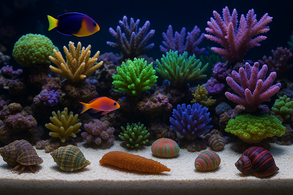 best algae eaters for reef aquarium clean-up crew including snails hermit crabs and fish