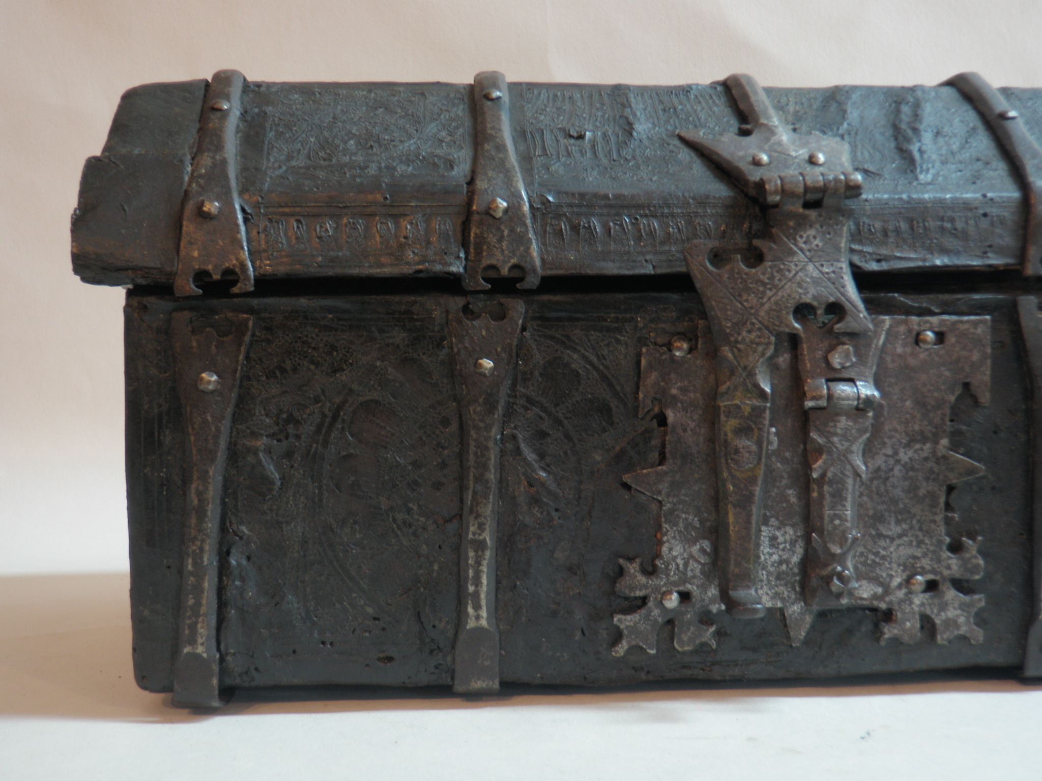 German Renaissance leather chest