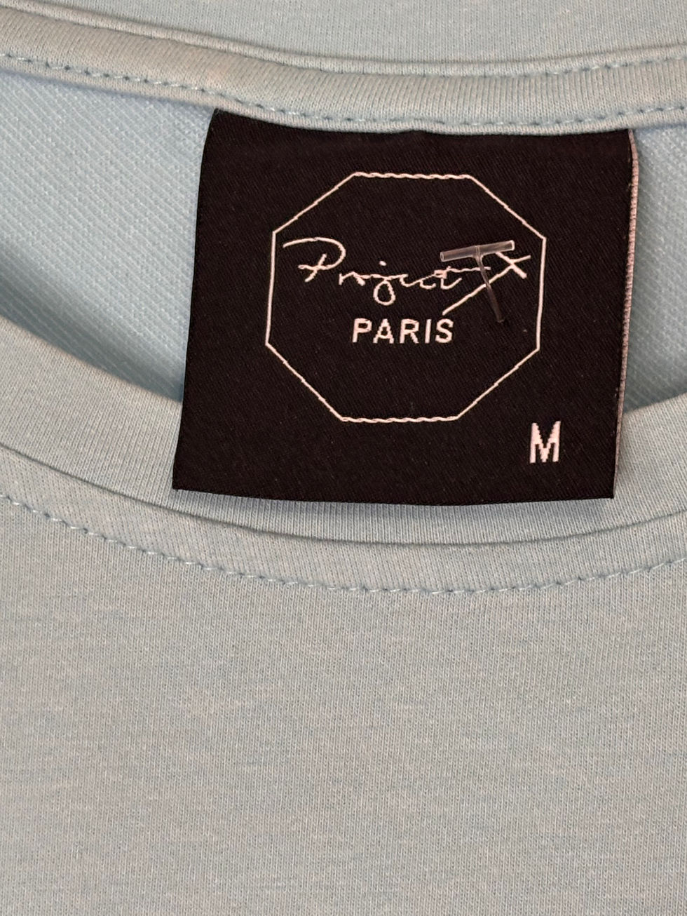 T-shirt Project X Paris bleu ciel homme T M – Bon état