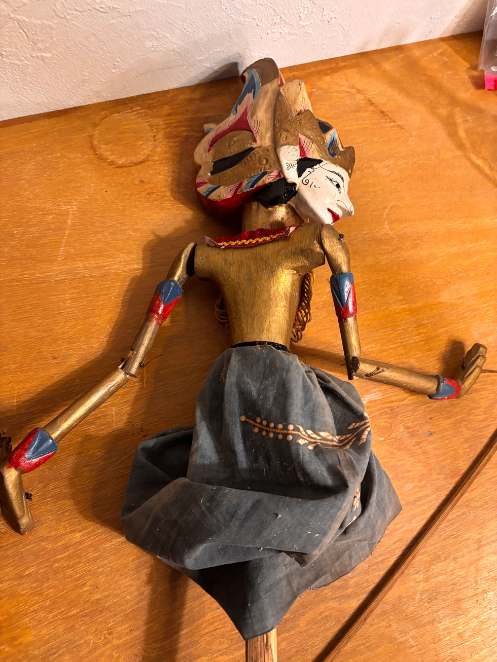 Marionnette balinaise indonésienne ancienne vintage – 60 cm