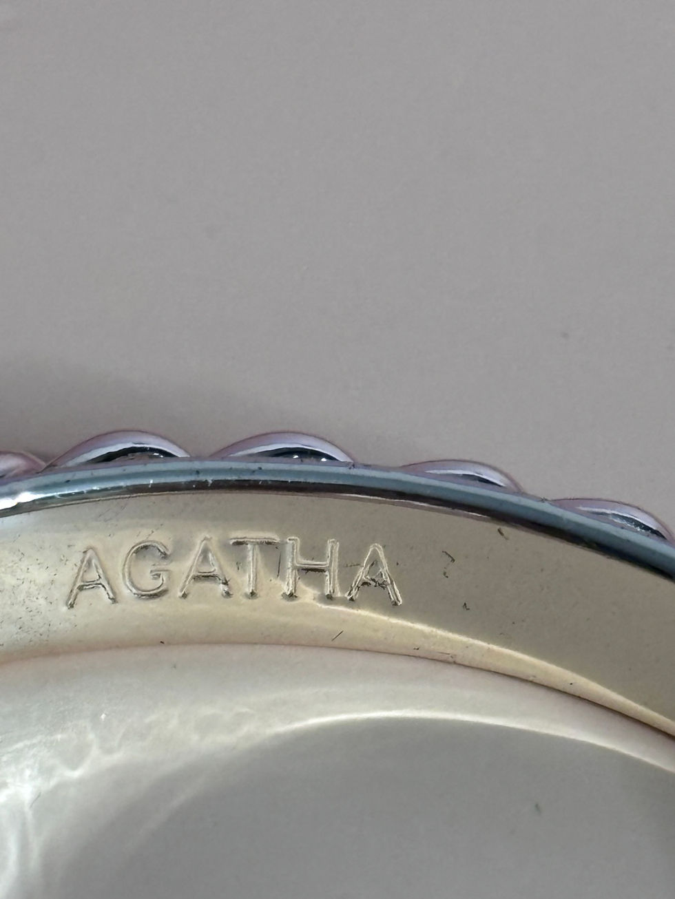 Bracelet jonc Agatha doré maille gourmette torsadée grand modèle