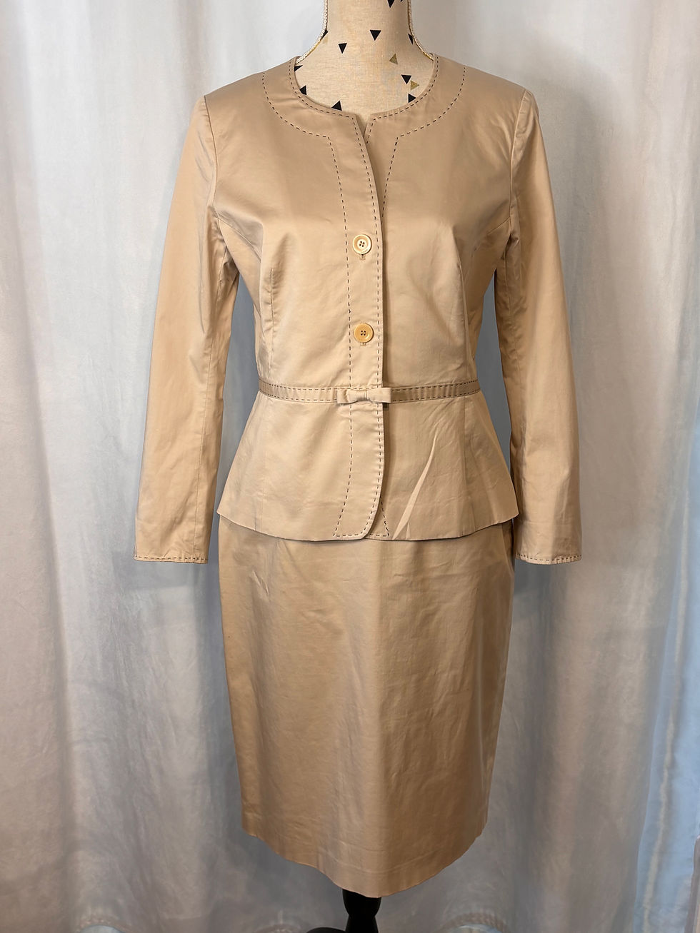 Ensemble tailleur Gérard Darel beige T40 – Veste & jupe