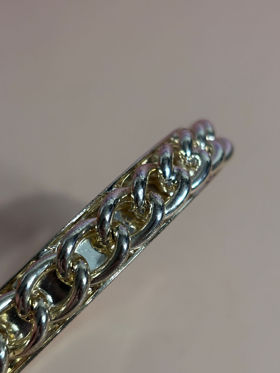 Bracelet jonc Agatha doré maille gourmette torsadée grand modèle