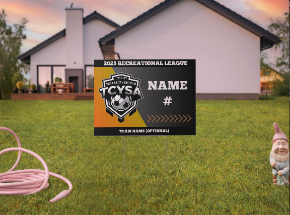 Miniatura: Letrero de jardín de jugador orgulloso de TCYSA