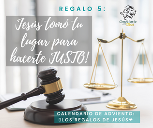 JESÚS TOMÓ TU LUGAR PARA HACERTE JUSTO!