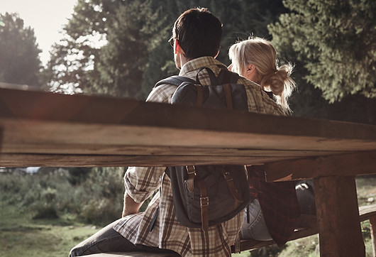 Couple Enjoying Sunset