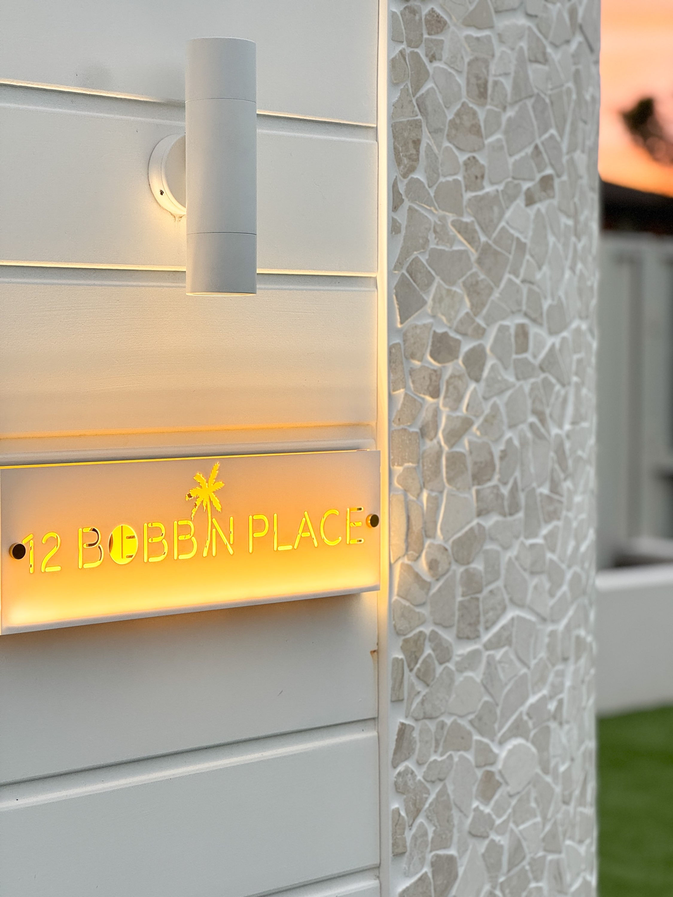 Rectangle LED House Address