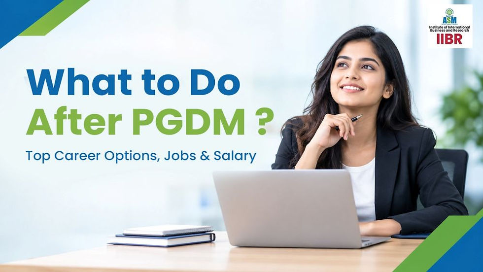 what to do after pgdm