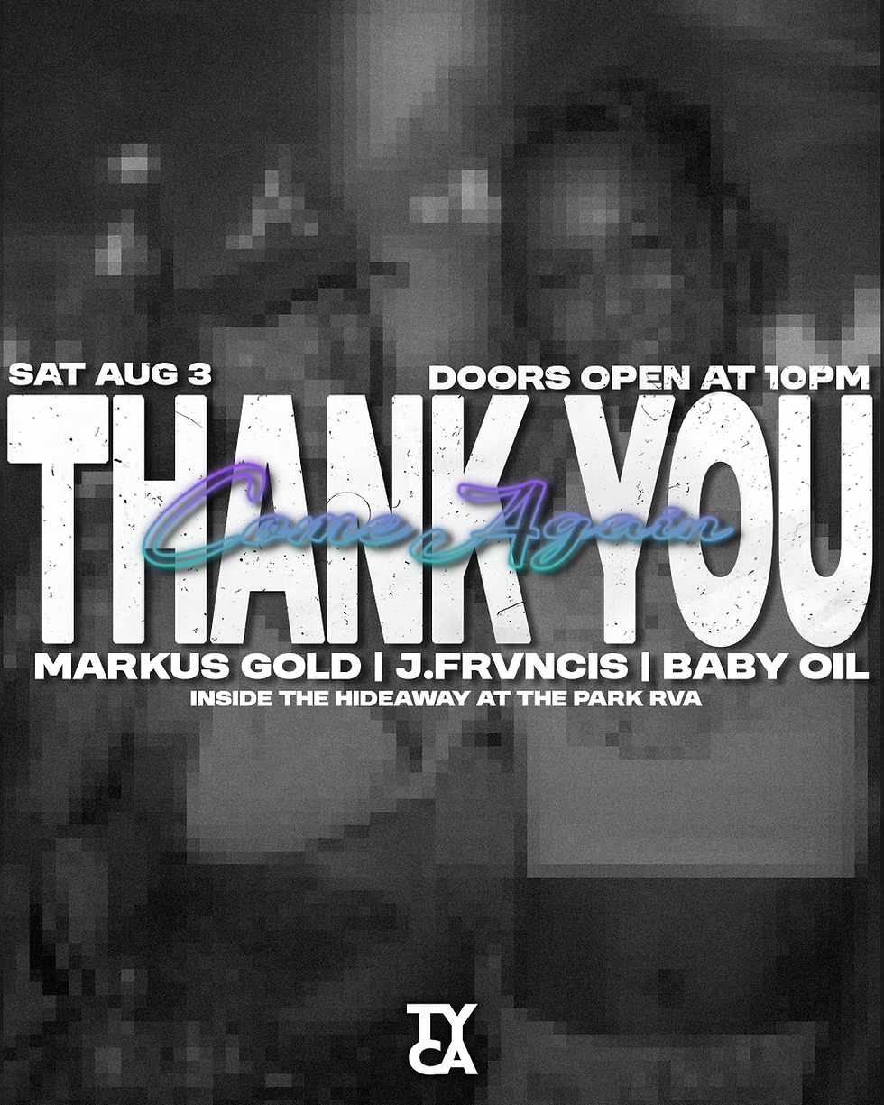 THANK YOU COME AGAIN SATURDAYS AT THE PARK