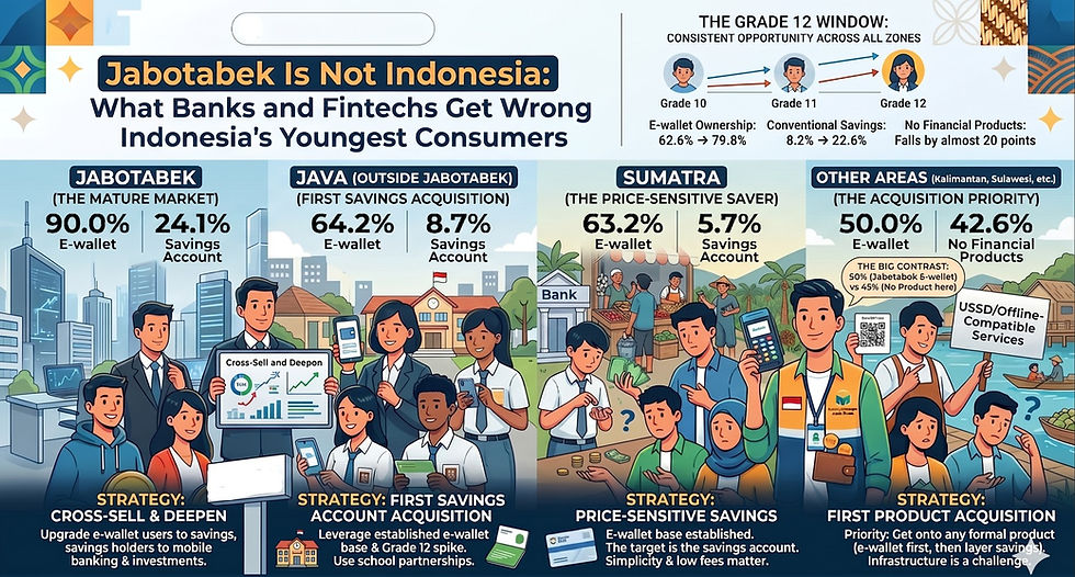 Jabotabek Is Not Indonesia: What Banks and Fintechs Get Wrong About Indonesia Youth Consumers