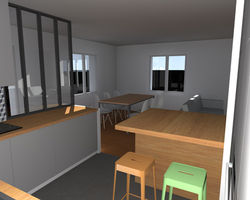 Vue depuis la cuisine 1/4