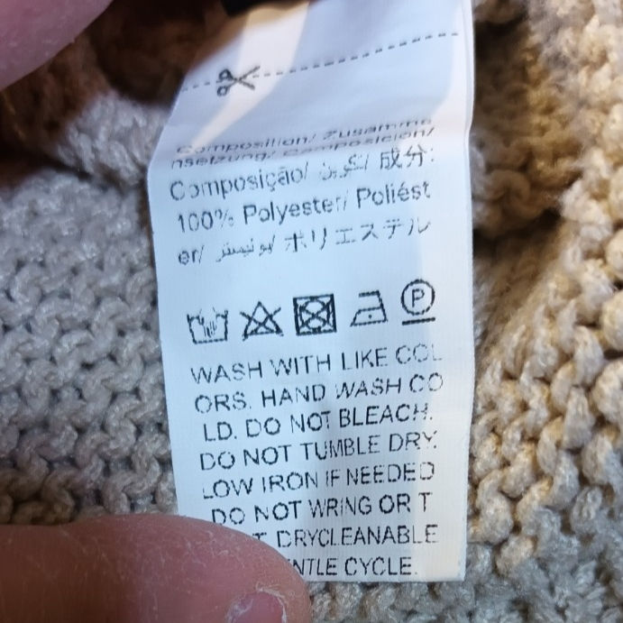 Miniature : Pull en maille ajourée Emery Rose – Taille M – Beige