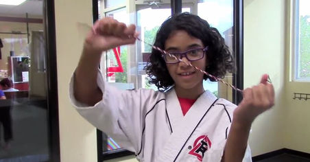 Karate Girl Handmakes Bracelets for Charity