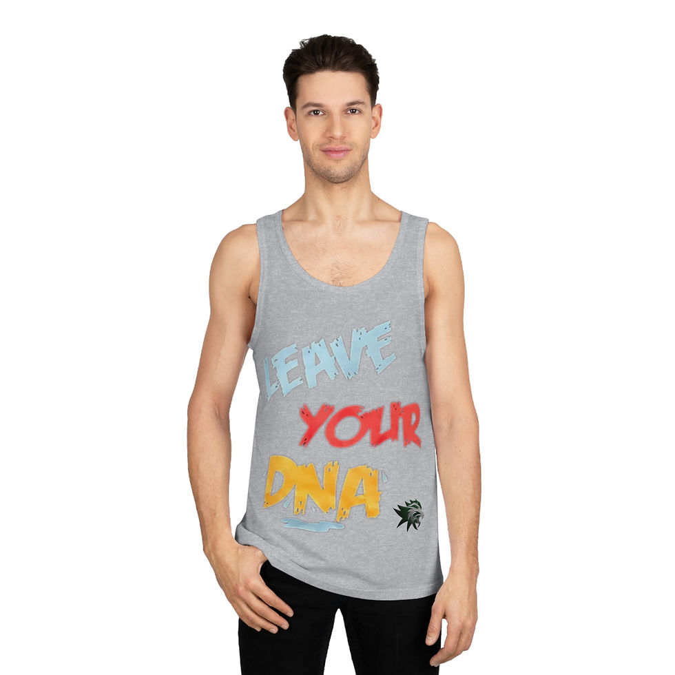 Thumbnail: DNA Unisex Tank Top - Leave Your DNA Where You Work Out