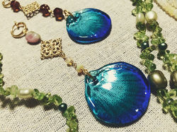 水竜の鱗の耳飾り