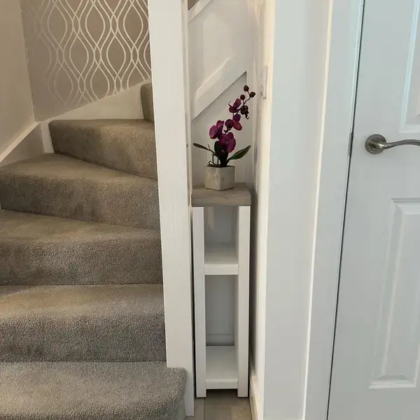 A narrower option (around 15–25 cm wide) works well in tighter spaces like box rooms or terraces.