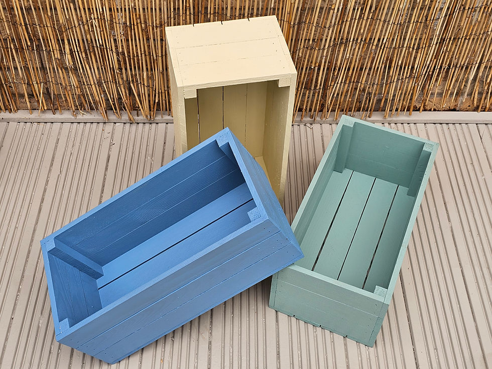 small wooden storage crate