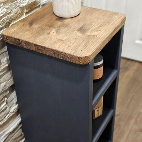 Painted slim storage unit UK handmade