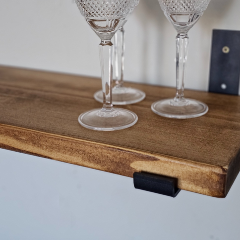 Industrial farmhouse wooden shelf UK