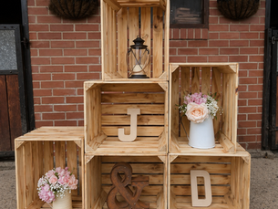 rustic large wooden crates