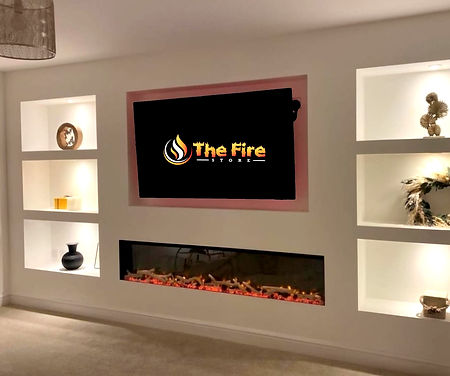 Media wall installed in Manchester, with the Advanced Fires 1900 Landscape fire