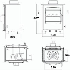 Solway Small MF, 5kW dimensions