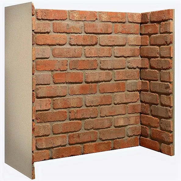 Gallery Rustic Brick Fireplace Chamber Panels.