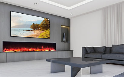Advanced fires AF Landscape media wall fire