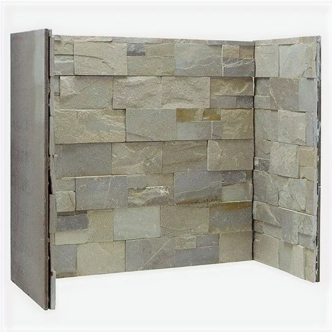Gallery Dove Grey Stone Fireplace Chamber panels .