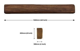 MI-FLUE Mi-Beam, 100 x 200 x 1220 Oak
