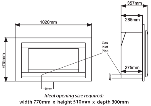 Crystal Miami hole in the wall fire sizes