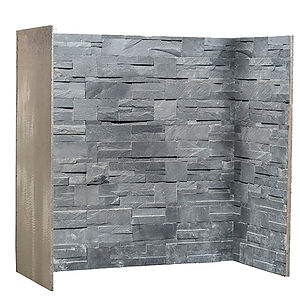 MI-FLUE Chamber Black Slate 1000(H) x Back panel 950(W) x Side panel 450(D)