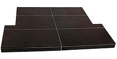 Black Riven Slate Effect. 1200mm front width x 950mm back width x 840mm depth