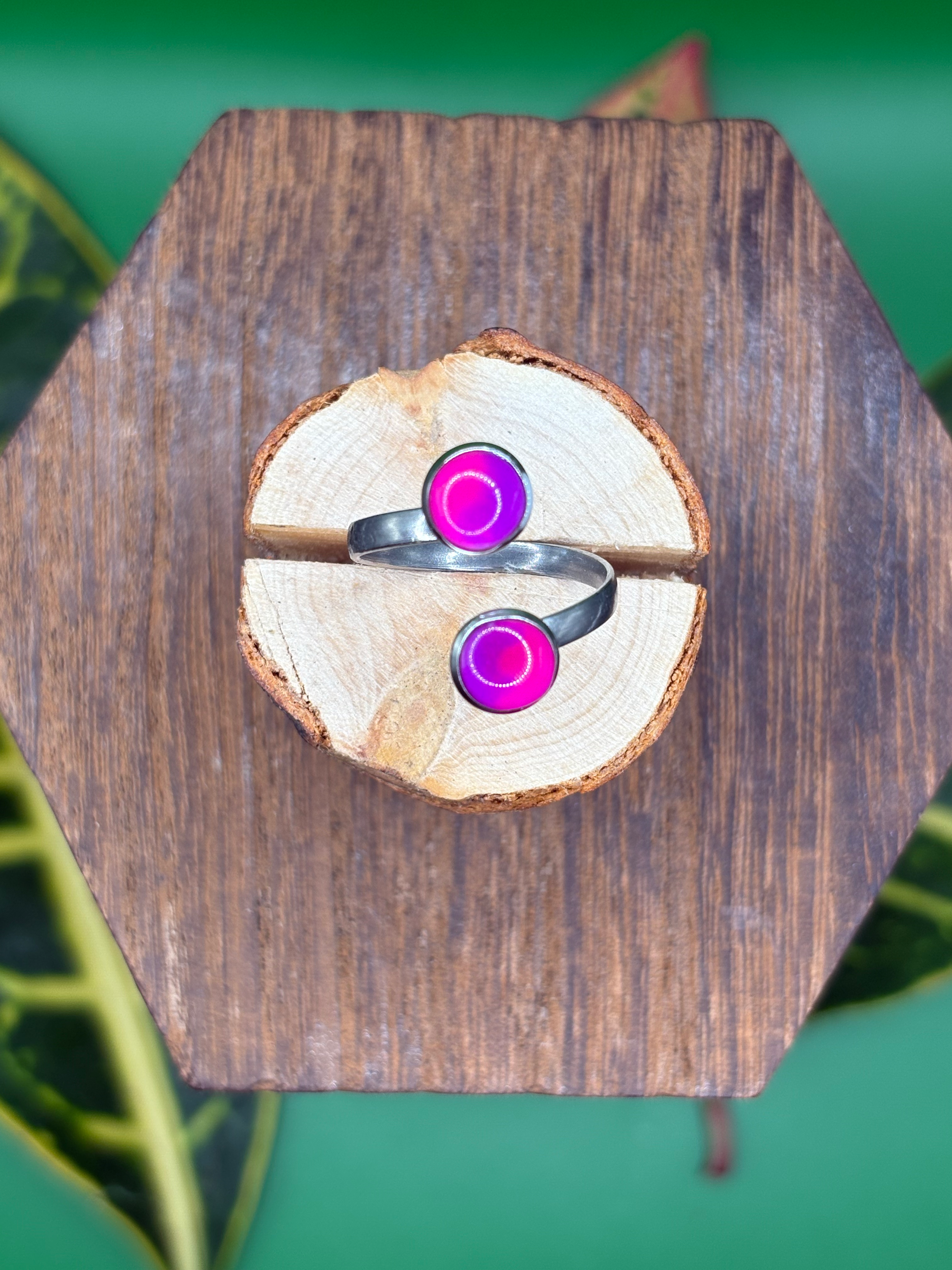 Pink & Purple Sunrise Stainless Steel Resin Resin
