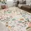 Thumbnail: Colorful Impressionistic Floral Area Rug