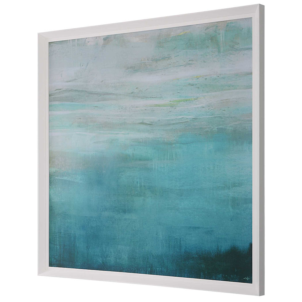 Thumbnail: Cancun Teal Framed Print