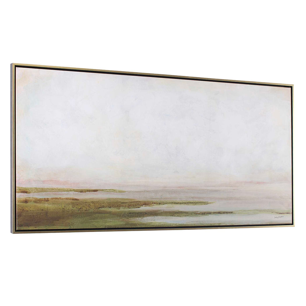 Thumbnail: Hazy Lake Framed Canvas