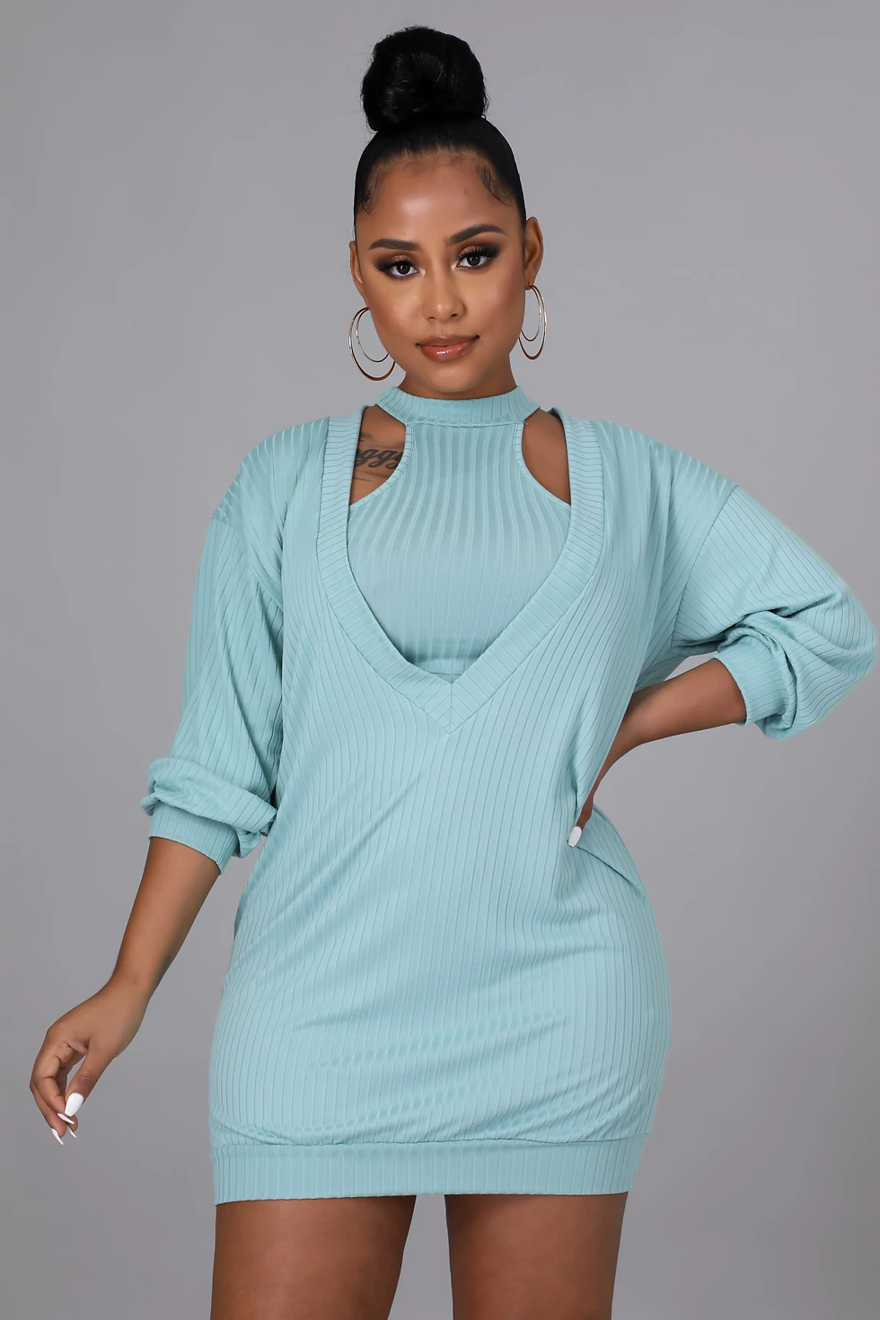 Thumbnail: Playing The Part Shirt Dress