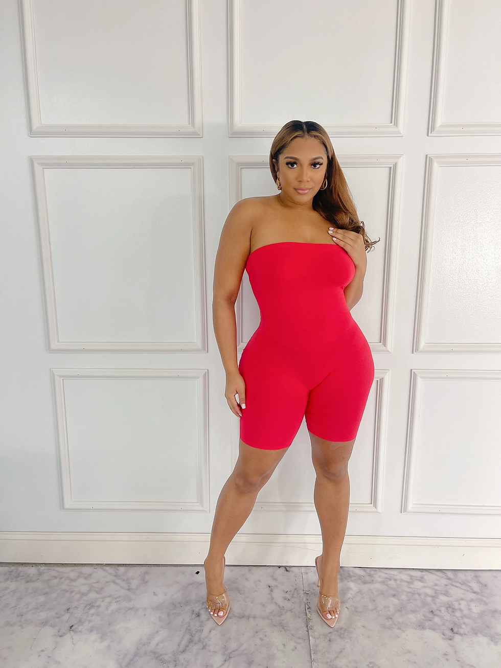 Thumbnail: Walk Of Fame Solid Tube Romper