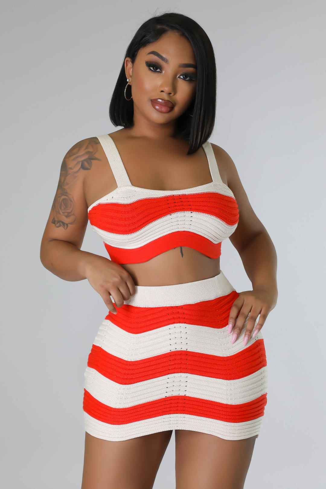 Summer Ready Zig Zag Skirt Set