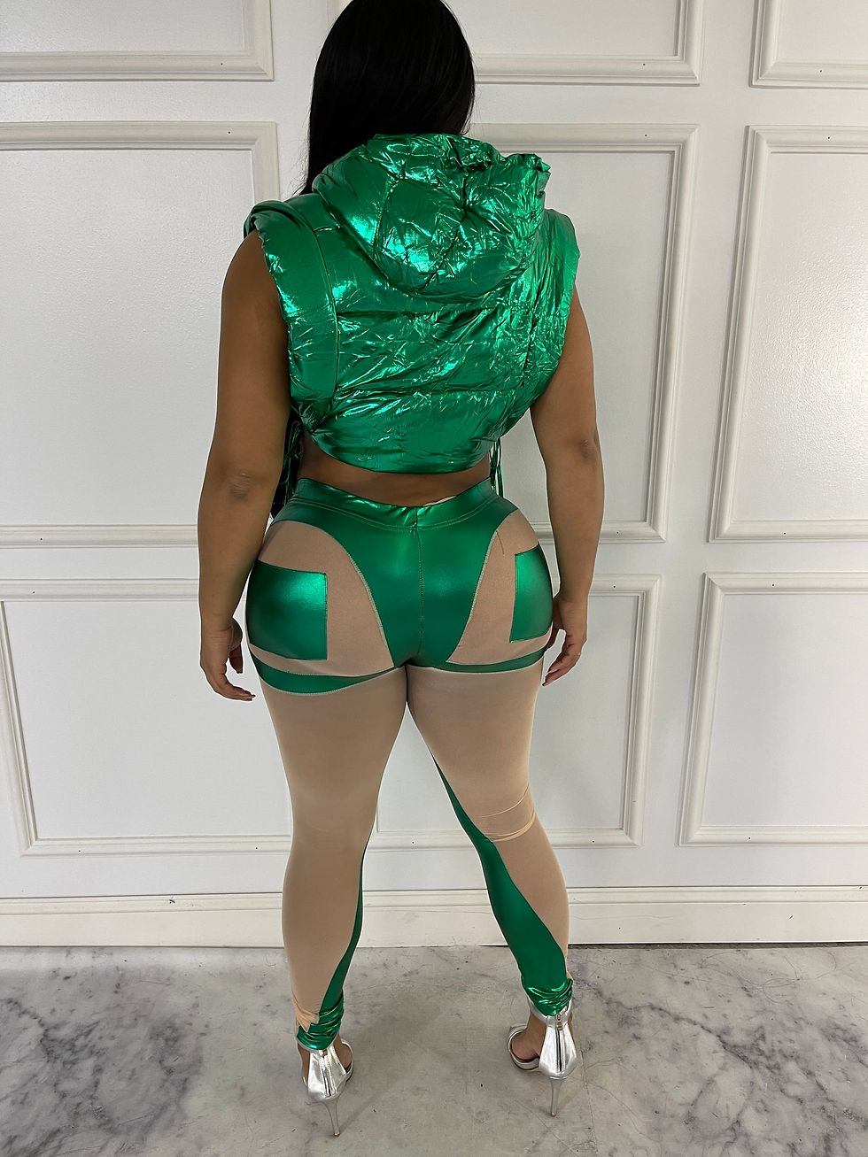 Thumbnail: Show  Some Leg Mesh Contrast Leggings