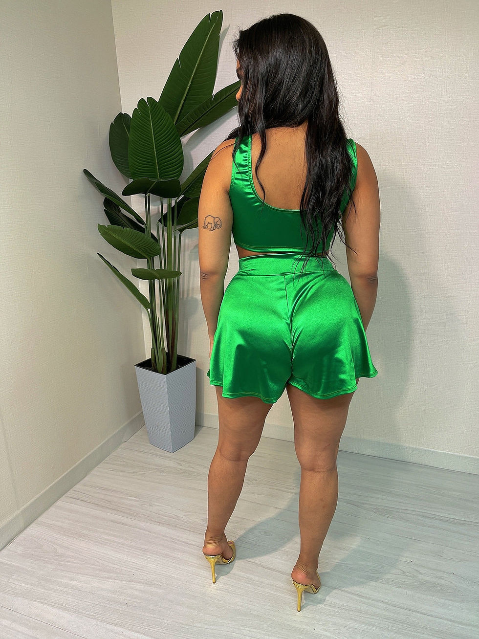 Thumbnail: Weekend Ready Satin Short Set
