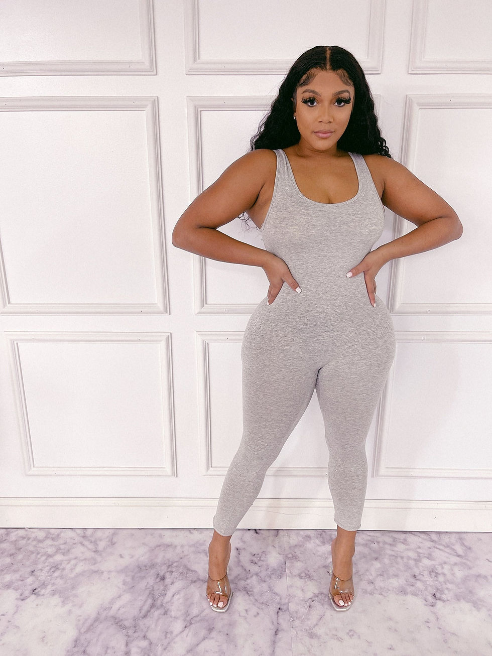 Thumbnail: Remedy for  Everything Solid Tank Jumpsuit 