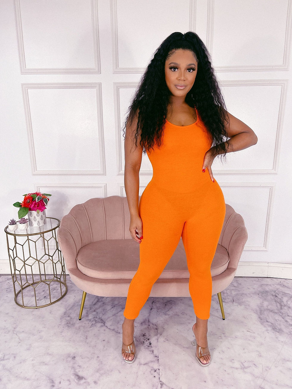 Thumbnail: Remedy for  Everything Solid Tank Jumpsuit 