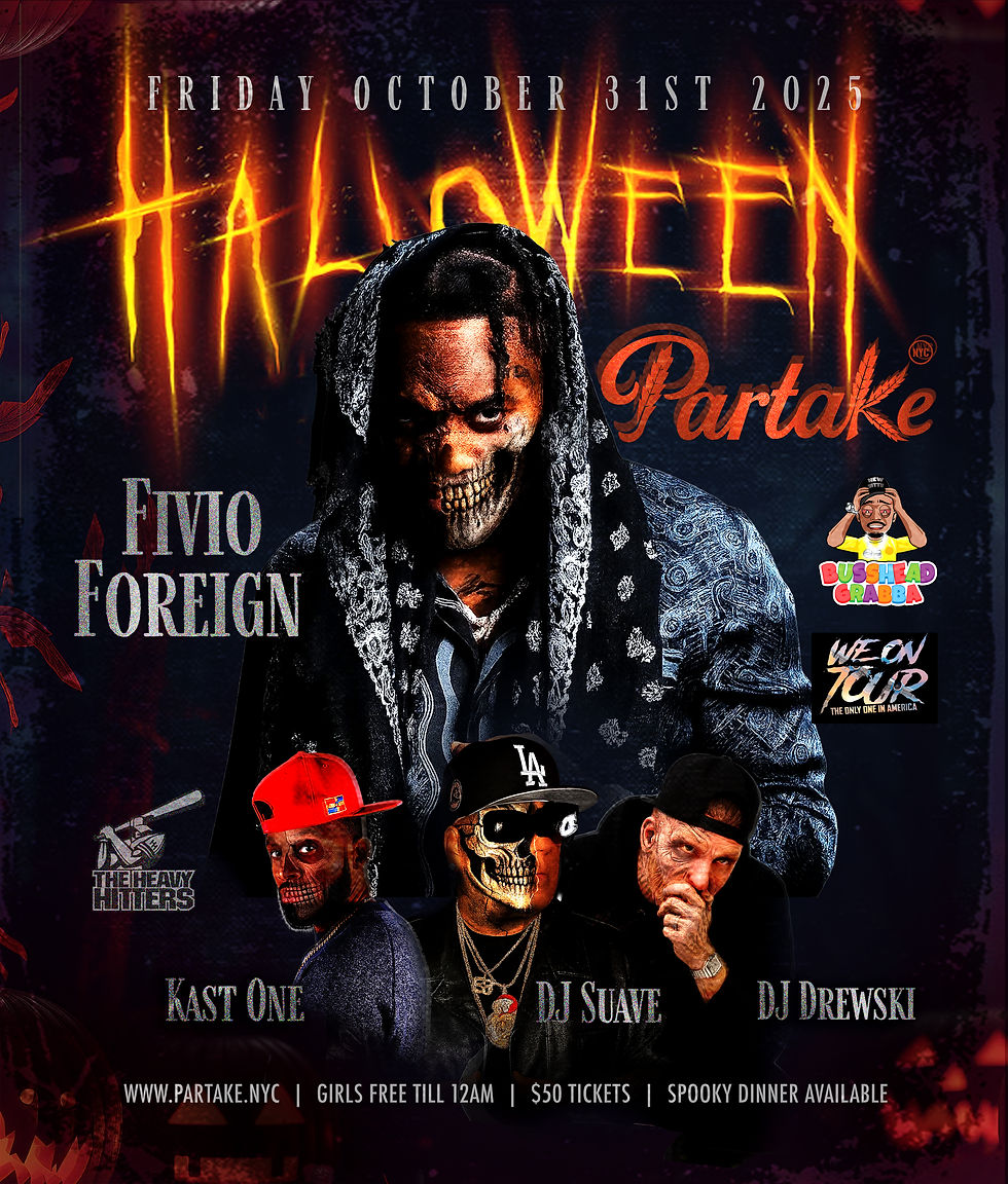 Halloween @ Partake w/ Fivio Foreign DJ Kast One, Dj Drewski & DJ Suave