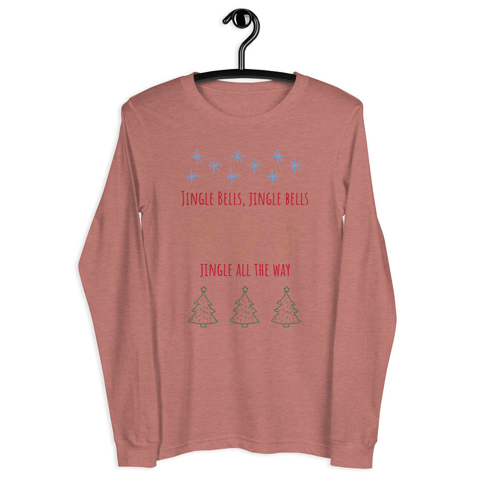 Thumbnail: Jingle Bells Unisex Long Sleeve Tee