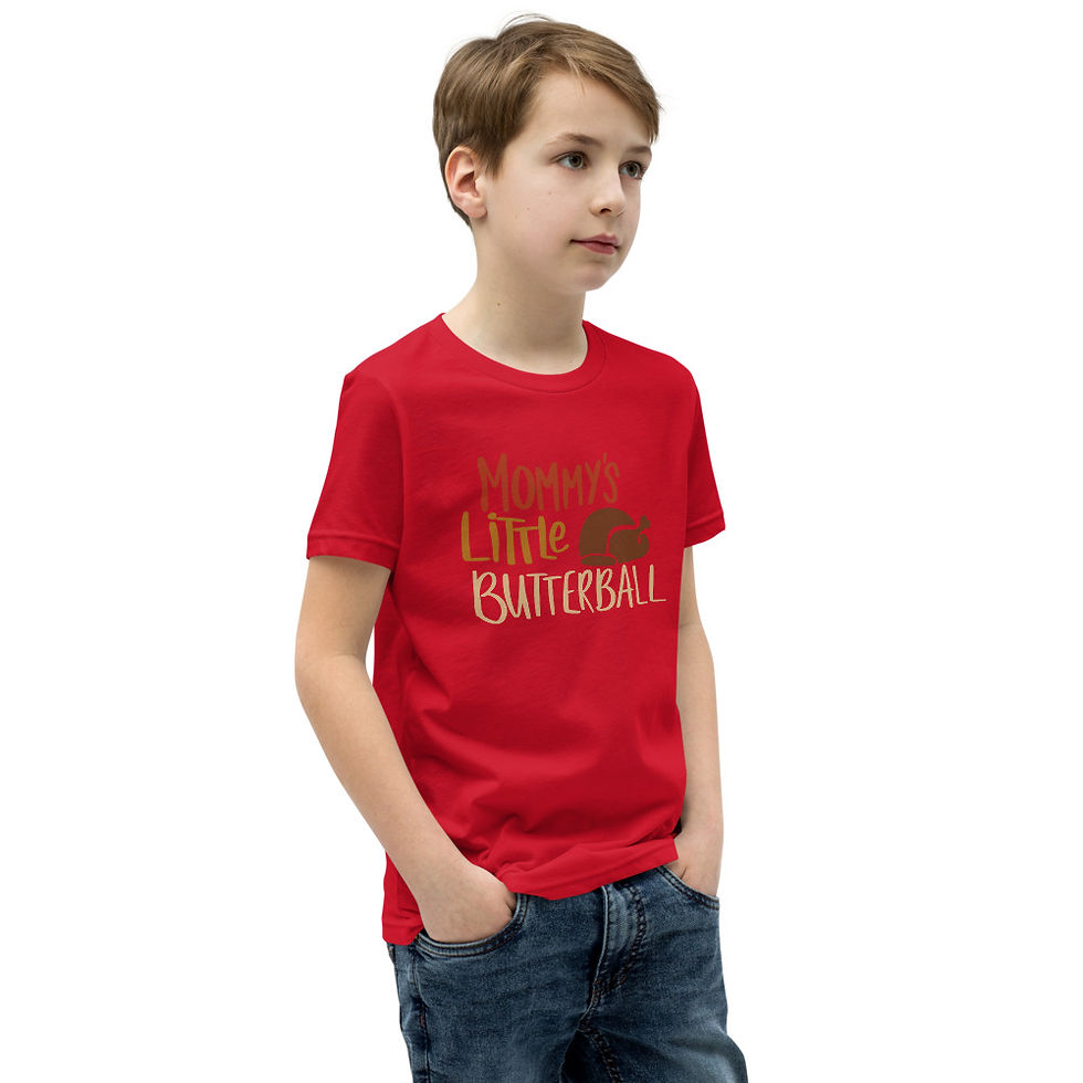 Thumbnail: Mommy’s Little Butterball Youth Short Sleeve T-Shirt