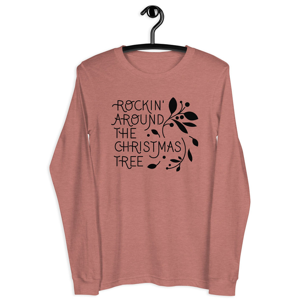 Thumbnail: Rockin Around The Christmas Tree Unisex Long Sleeve Tee